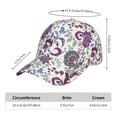 thumbnail image 3 of Yiaed Fairy Flower Print Cap Adjustable Size for Running Workouts and Outdoor Activities All Seasons, 3 of 5