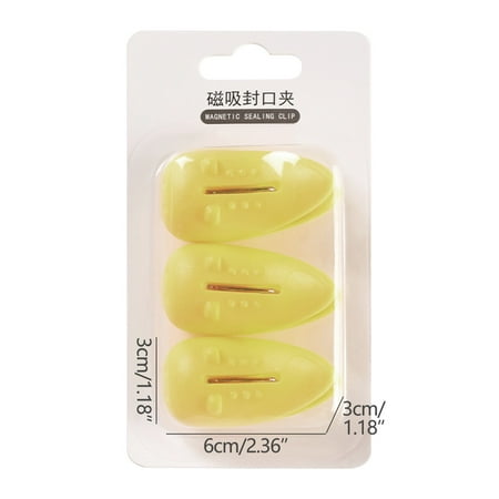 

VerPetridure Clearance 3pc Magnetic Attraction Food Bag Clip Seal Clip Milk Powder Snack Clip Sealer Kitchen Food Clip Potato Chips Milk Seal Clip