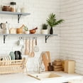 thumbnail image 6 of Kaboon 45inch Floating Shelves for Wall 10" D x 45" W Set of 2, Grey, 6 of 6