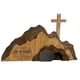 thumbnail image 1 of Tumba Vacía Decoración de Pascua Escena de Resurrección y Cruces Juego de Decoración de Madera Tumba Bandeja de Pascua Kit de Paquete, 1 of 5