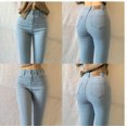 thumbnail image 2 of Pantalones vaqueros elásticos ajustados para mujer, pantalones pitillo de cintura alta, estilo europeo y americano, 2023, 2 of 5