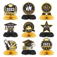 thumbnail image 1 of Decoración de graduación, 9 piezas, regalo de decoración de graduación, centro de mesa de panal, decoración de graduación para la escuela secundaria, accesorios de fiesta, 1 of 5