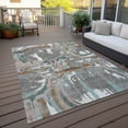 thumbnail image 6 of Addison Rugs Chantille Indoor/Outdoor Transitional Geometric Gray Washable Rectangle Rug, 8' x 10', 6 of 6