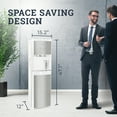 thumbnail image 5 of Igloo Water Cooler, Bottom-Load Water Dispenser for 3-5 gal Bottles with Child Safety Lock, Stainless White, 5 of 6