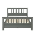thumbnail image 3 of Wood Platform Bed with Headboard and Footboard, Full Size Platform Bed Frame with Under Bed Storage and Slat Support Leg Bedroom Furniture for Boys Girls Adult, No Box Spring Needed, Gray, 3 of 7