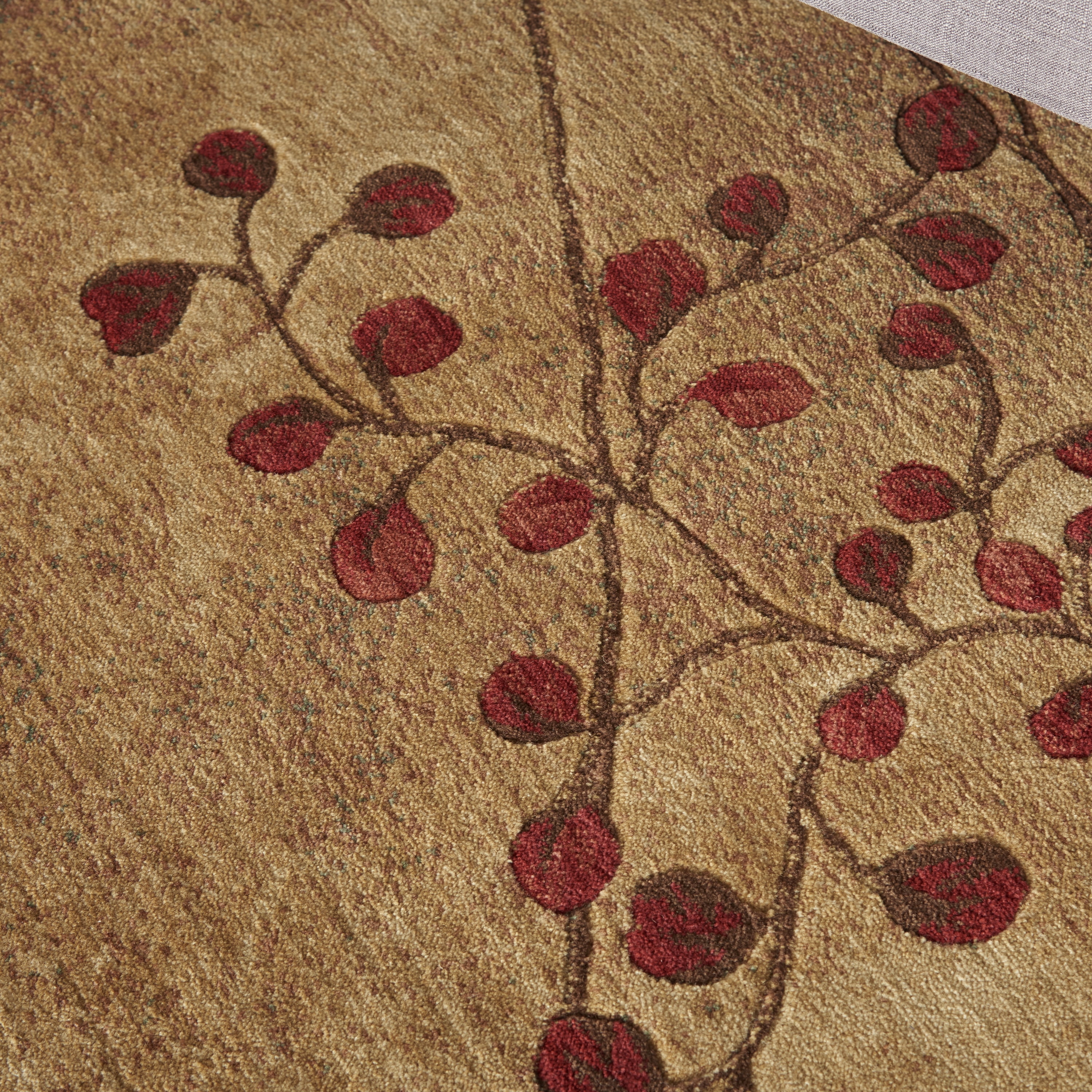 Nourison Somerset Nature Latte 5'6" x ROUND Area Rug, (6 Round)