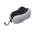 thumbnail image 1 of Oreiller de Voyage, Soutien de Cou en Mousse à Mémoire de Forme Confortable pour Avion Gris, 1 of 7