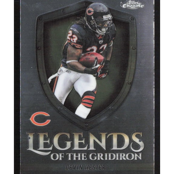 2025 Topps Chrome Legends of the Gridiron LOG-37 Devin Hester Chicago Bears Football Card Chicago Bears NFL Football Trading Card