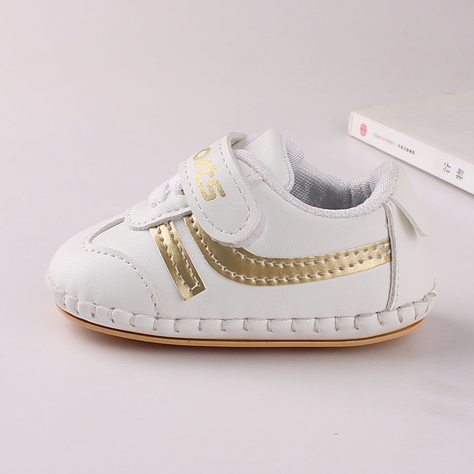 Xzngl Baby Shoes Shoes For Girls Baby Girl Shoes Infant Baby Boys Girls Sneakers Soft Anti Slip Newborn Toddler Outdoor Shoes Gold 19