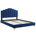 thumbnail image 3 of Modway Elise Full Performance Velvet Platform Bed in Navy, 3 of 10
