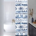 thumbnail image 2 of Bohemia Window Privacy Film Blue Abstract Retro Striped Pattern Ethnic Style Decorative Glass Window Film UV Blocking Static Cling Non-Adhesive Sticker Covering for Home Door 23.6 x 78.7 inches, 2 of 8