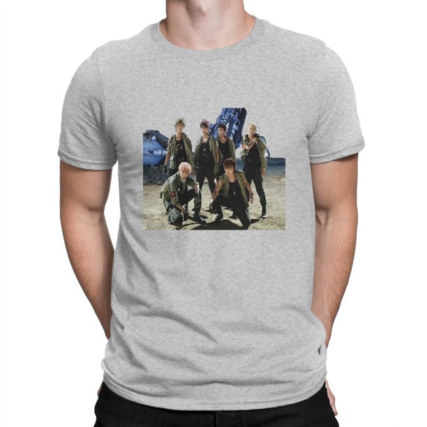 Camisetas para hombre, populares camisetas coreanas de algodón puro, divertidas, de manga corta, BAP, cuello redondo, recién llegadas