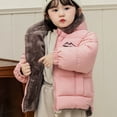 thumbnail image 5 of Cethrio Girls Winter Coats Size 7-8T, Long Sleeve Full Zip Fleece Lining Warm Winter Jackets with Hood Pink, 5 of 7