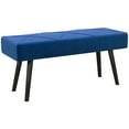 thumbnail image 1 of HOMCOM Banc de Bout de Lit 39 Pouces, Banc d'Entrée Rembourré pour Salon, 1 of 10
