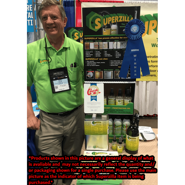Superzilla - Powerful All-Purpose Cleaner And Lubricator – "The Green Wonder Product" – 1 Gallon Bulk Size - Tools Products