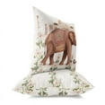 thumbnail image 2 of Love Elephant Throw Pillow with Removable Cover in White 20x20, 2 of 4