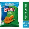 thumbnail image 4 of Ruffles Queso Cheese Flavored Potato Chips, 15.125 oz-1pk-With Olive Green Bowl By OMA, 4 of 6