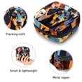 thumbnail image 3 of Dachshund Pad Bag Period Bag Sanitary Pad Storage Bag - Mini Pouch for Period - Velvet, Sponge, and Oxford Fabric - 4.7x6.6x6.6 in, 3 of 6