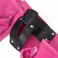 thumbnail image 4 of 9 Pocket Tool Belt Heavy Duty Suede Leather For Hammer Nails, Pink Toolbelt, 4 of 8
