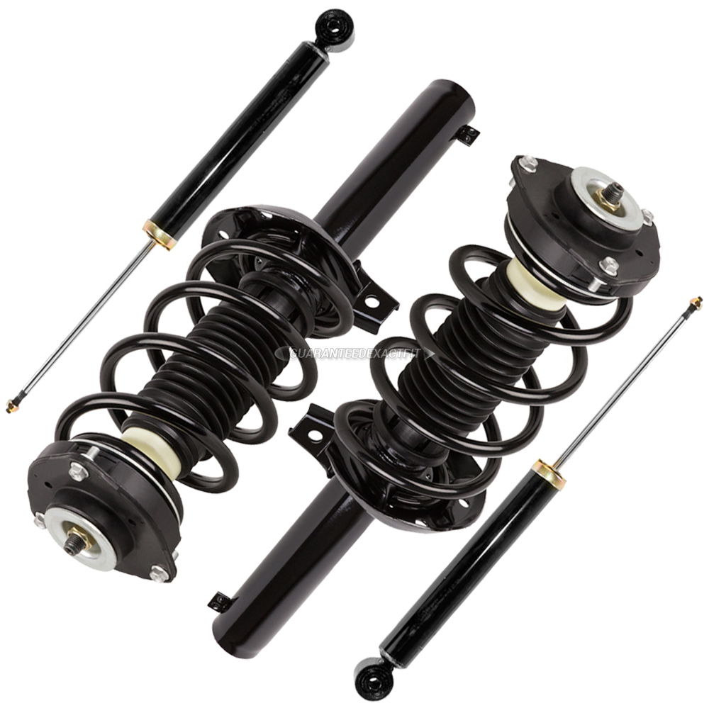 For VW GTI Golf Jetta Passat Front Strut Assembly w/ Rear Shock
