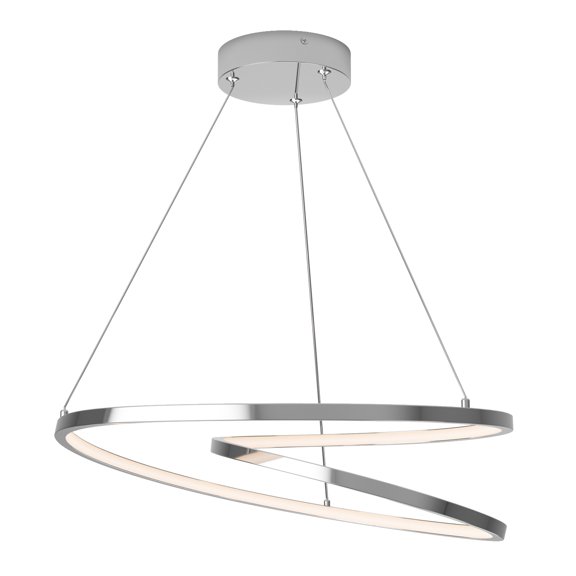 Artika Salto One Light Integrated LED Pendant Light Fixture Chrome