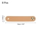 thumbnail image 2 of Uxcell 8 Packs Tiradores de Cajón de Cuero con Tornillos para Cajones, Beige/Dorado, 2 of 5