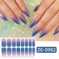 thumbnail image 5 of YTTAL  Gradient Glitter Nail Polish Strips - Full Wrap Self-Adhesive Nail Stickers, Waterproof DIY Manicure Decals for Women Girls, 5 of 6