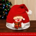 thumbnail image 2 of Franhais Unisex Santa Claus Hat for Adult/ Child, Christmas Cap with Fluffy Plush Brim and Pom Pom Ball, Ideal Gifts for Friends, 2 of 8