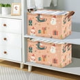 thumbnail image 2 of Yayeee Foldable Storage Basket for Shelves with Handles Waterproof Cloth Bins, Christmas Santa, 2 of 7