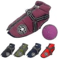 thumbnail image 1 of Large Pet Dog Jacket With Harness Winter Warm Dog Clothes Waterproof Jp, 1 of 5