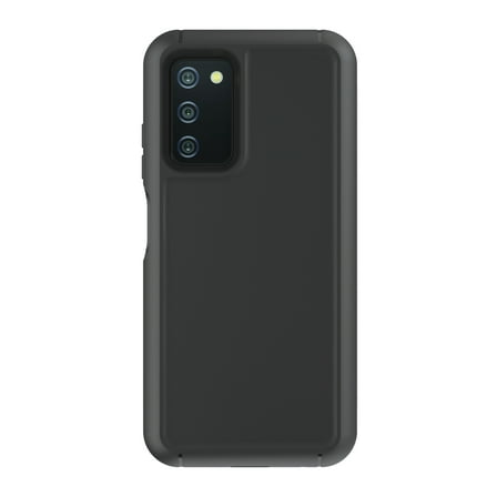 onn. Rugged Phone Case for Samsung Galaxy A03s - Black