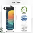 thumbnail image 4 of Daiia Palm Trees Printed 18oz Sports Insulated Kettle With Straw Water Bottle For Running Hiking Cycling Climbing Mens Woman'S Sports Water Bottle, 4 of 8