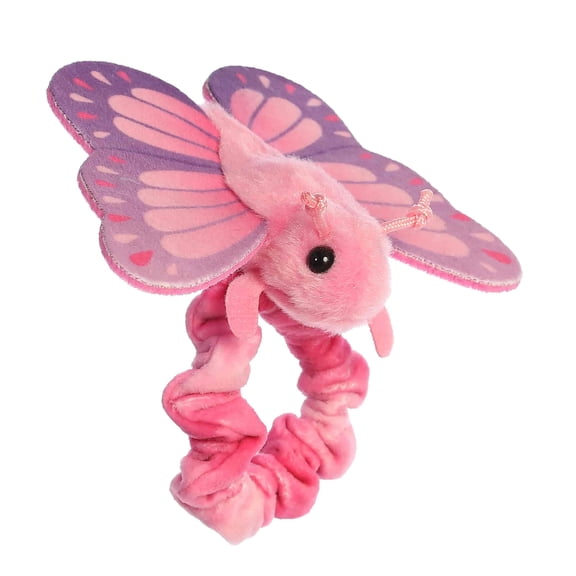 Aurora® Vibrant Wrist Fliers™ Blush Butterfly™ Stuffed Animal - Eye-Catching Designs to Wear - Perfect for Kids 3 Years and Animal Loving Adults - Pink 5 Inches