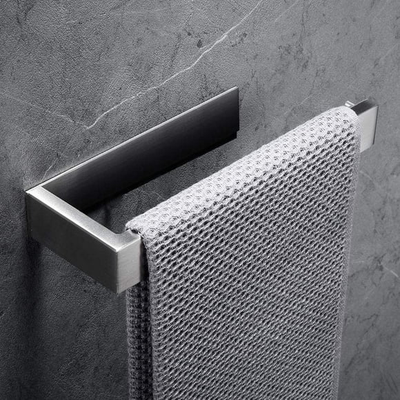 Matte Hand Towel Ring, Stainless Steel Bathroom Towel Holder Square Towel Holder
