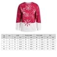 thumbnail image 2 of Women's Pullover Tops O-Neck Christmas Print Long-sleeved Sweatshirt Casual Blouse, 2 of 6