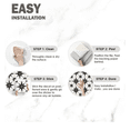 thumbnail image 7 of Bleucoin Encaustic Peel & Stick Vinyl Tile Stickers – Stylish, Water-Resistant, Renter-Friendly, Removable | Pack of 44 Pieces for DIY Home Improvement, 7 of 7