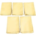 thumbnail image 1 of ZOUSSIQI Musical Instrument Cleaning Cloth, Microfiber Musical Instruments Polishing Cloth for Guitar Bass Violin Piano Clarinet Trumpet Sax Universal(Yellow) CA919-60431, 1 of 8