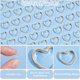 thumbnail image 5 of 80 anillos de enlace de corazón chapados en oro de 24 quilates de 7,5 mm con bisel abierto, anillos de enlace, dijes de anillo hueco de corazón, aretes, aros de abalorios, conectores de joyería., 5 of 9