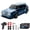 KF30/Blue, variant on 1/43 Scale 4WD RC Drift Car, 2.4G High Speed Mini Racing Vehicle with Drift & Racing Tires, Lights, Desktop Remote Control Cars Model for Adults - Blue & White KF34