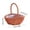 L, variant on Mini Woven Basket With Handles Hand-Held Wicker Cachepot Small Handheld Flower Basket Wedding Home Decor For Wedding Favors Rustic Table Decor Candy And Mini Flower Storage