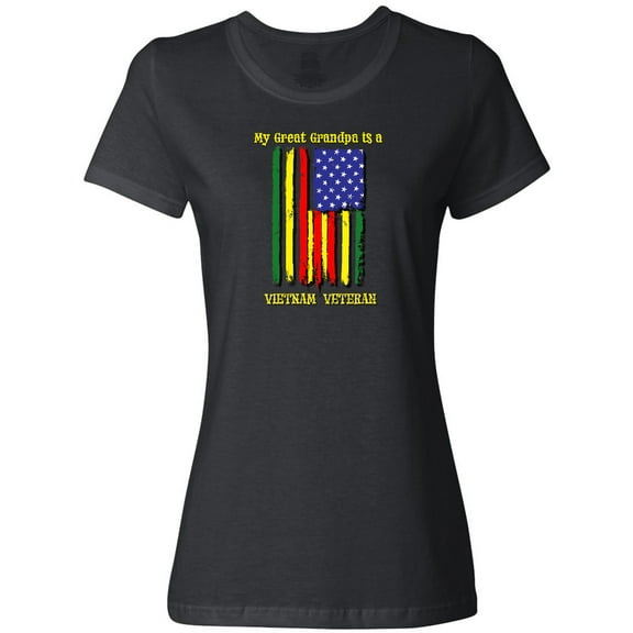 Inktastic My Great Grandpa is a Vietnam Veteran Women's T-Shirt