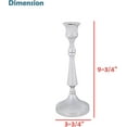 thumbnail image 4 of Aspen Creative 16305-11, Nickel Aluminum Decorative Candle Holder, 3-3/4" D x 9-3/4" H, 4 of 4
