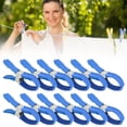 thumbnail image 1 of Assorted Stainless Clips Set 12cm Round Head (12pcs Blue/Black) & 11cm Wide Opening (10pcs Blue/Black) Pool Cover Clamps Wind With Protective Sleeves For Pools/Laundry/, 1 of 4