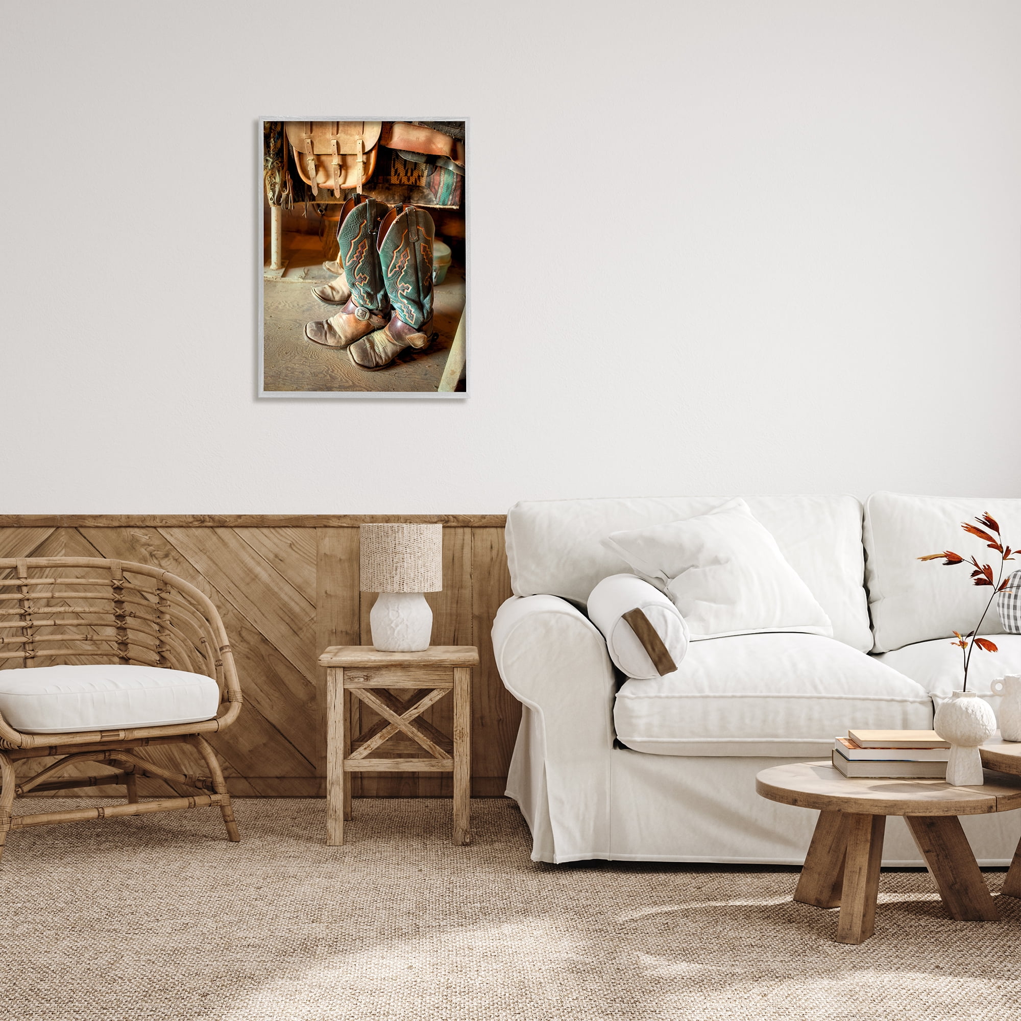Stupell Industries Rustic Western Photography Beauty & Fashion Photography Gray Framed Art Print Wall Art, 24 x 30