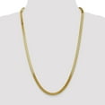 thumbnail image 2 of Solid 14K 5.0mm Silky Herringbone Chain Bracelet / Anklet, 2 of 3