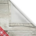 thumbnail image 3 of Ambesonne Retro Kitchen Curtains, Valentines Day Themed Heart, 55"x39", Coral Sand Brown White, 3 of 3