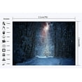 thumbnail image 2 of ABPHOTO Polyester 7x5ft Photography Backdrop Christmas Pine Tree Forest Snow Covered Landscape Winter Xmas Backdrops Seamless Kid Adult Happy New Year Background Photo Studio Props, 2 of 3