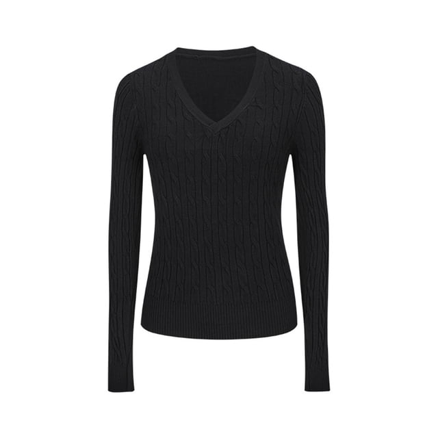 Haut Chandail à Manches Longues pour Femmes Col Rond Blouse Décontractée Confortable pour Usage Quotidien Tissu Extensible Doux Tenue Polyvalente