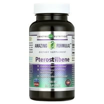 Amazing Formulas Pterostilbene 100 Mg per Serving 60 Capsules Supplement | Non-GMO | Gluten Free | Made in USA