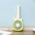 thumbnail image 2 of Mini Handheld Fan, Guitar Shape Foldable Personal Portable Desk Desktop Table Cooling Fan with USB Rechargeable Electric Fan for Office Room Outdoor Household Traveling, 3 Speed (Green), 2 of 6